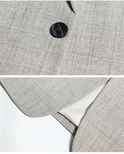 Men's Spring Thin Solid Color Lapel Single-Breasted Business Versatile Everyday Blazer3