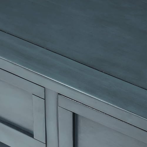 Miniatura 8 de Merax Mesa consola de entrada con 2 cajones de almacenamiento y estante inferior, mesa de sofá decorativa de 35.43 pulgadas, mesa de pasillo para