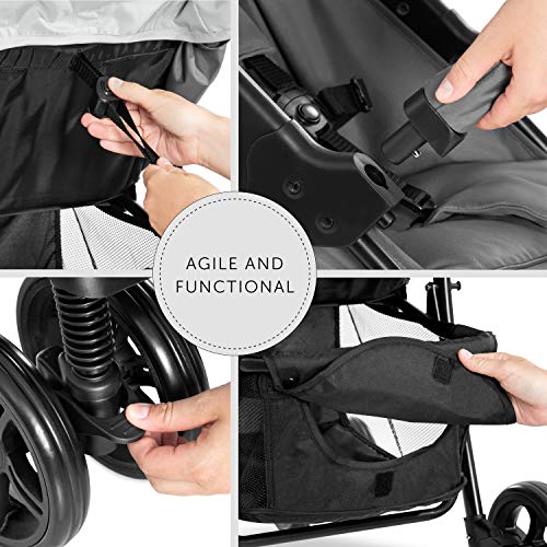 Hauck 153413 Shopper Trioset buggy up tot 25 kg + Groep 0 autostoeltje + reiswieg, matras vanaf geboorte, buggy met… - Afbeelding 5