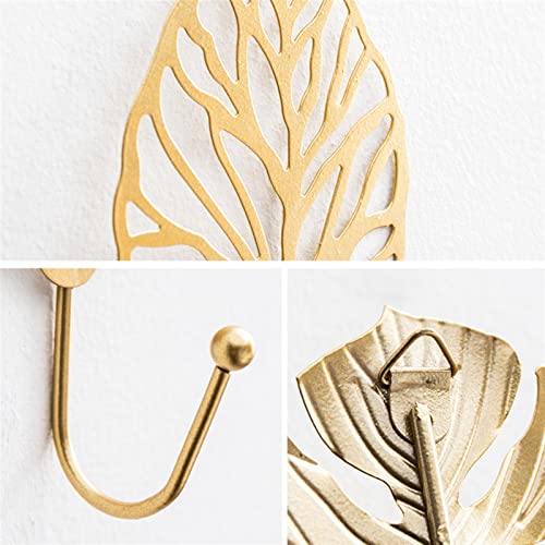 Percheros Para Colgar Abrigos Wall-mounted Coat Rack Home Decoration Coat Hanger Hook Leaf-shaped Coat Rack Suitable for Coat Scarf Bag Towel Hat Perchero Para Colgar Bolsas(B) - Image 5