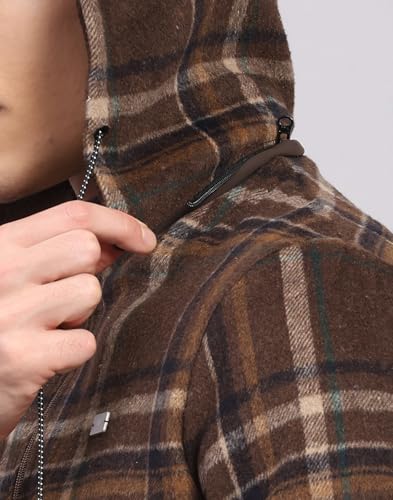 Image of Monte Carlo Mens Regular Fit Solid Hood Zipper Full Sleeves Winter Jacket| Warm Coat for Men | Stylish Zipper Jacket (Pack Of 1)