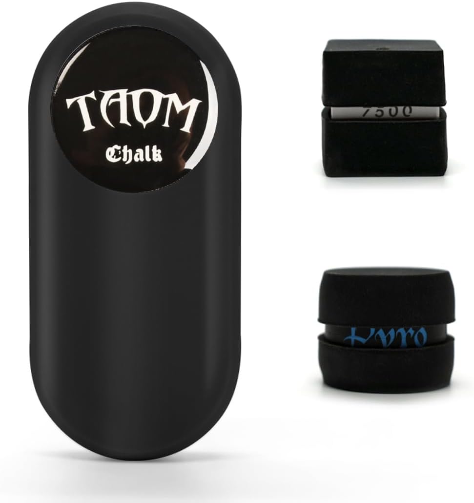 TAOM Magnetic Chalk Holder Belt Clip for Round and Square,Portable Pool Cue Chalk Holder with Silicone Clip,Silent Chalk Holder Pool Billiards,Chalk Case Pool Table Accessories