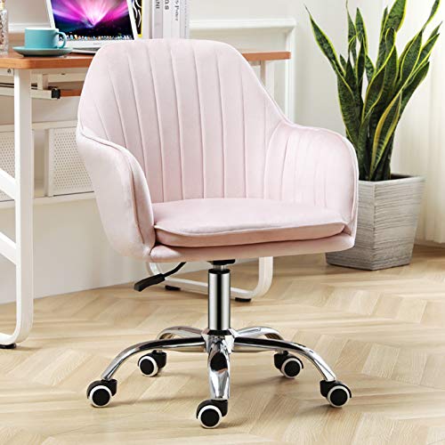 Chaise pivotante en velours FLXHSA chaise de bureau informatique réglable et ergonomique