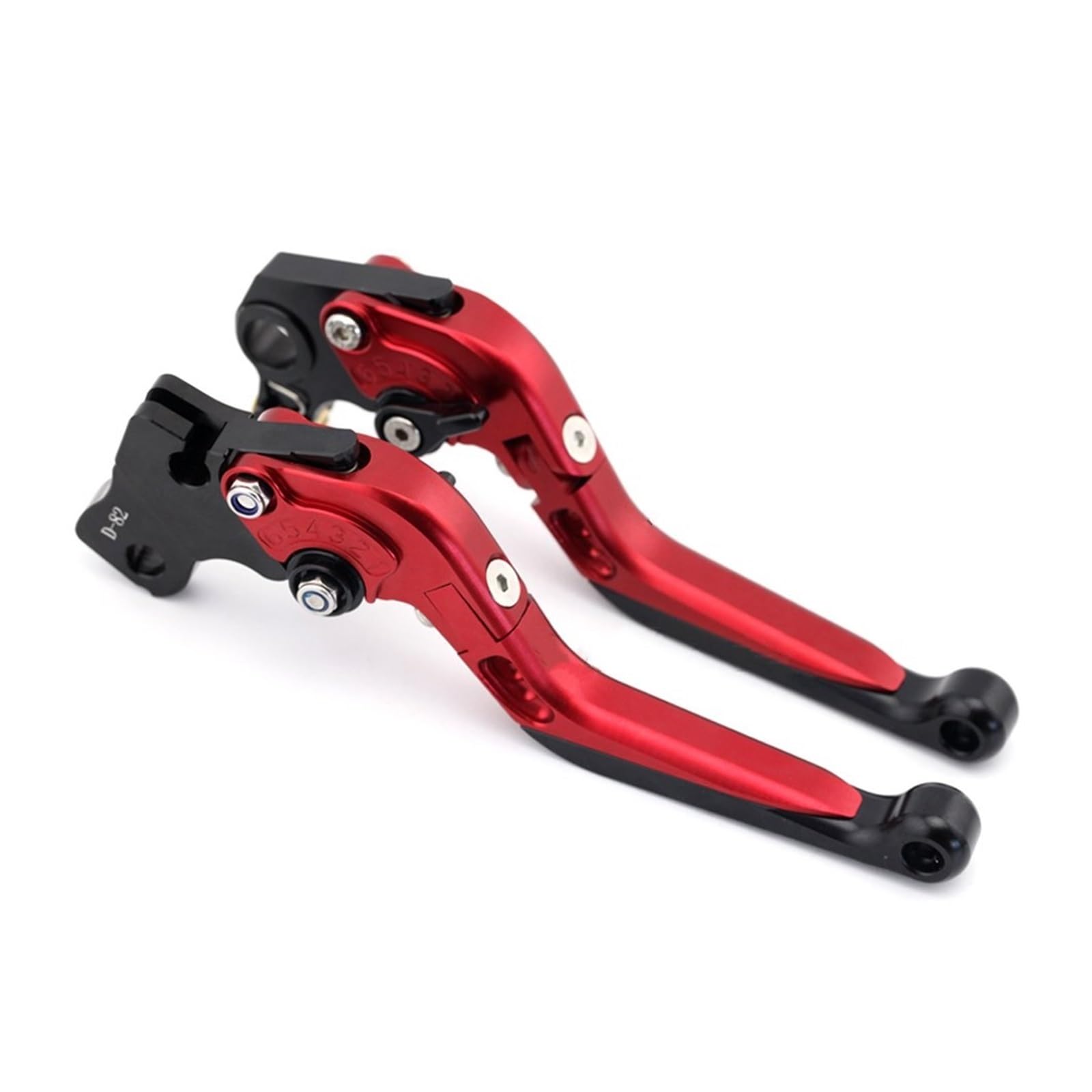 Palancas Embrague Freno Plegables Ajustables Motocicleta Para DUCATI Para MONSTER 797 821 Para Hypermotard 820 939 Para Multistrada 950 Moto Embrague Maneta Freno (Color : Rojo)