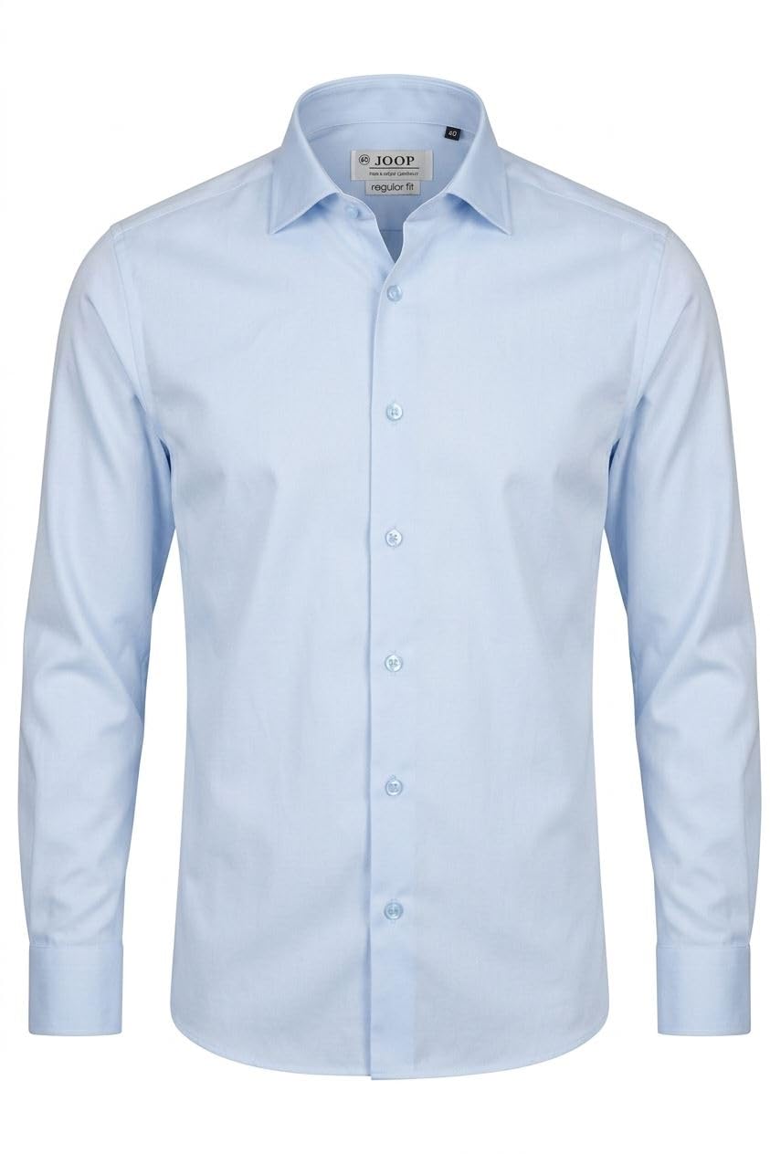 TruClothing Camicia formale da uomo a maniche lunghe con bottoni