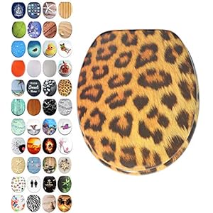 Sanilo toiletbril met soft closing-mechanisme I Hoogwaardige houten toiletzitting I Toiletdeksel in verschillende…