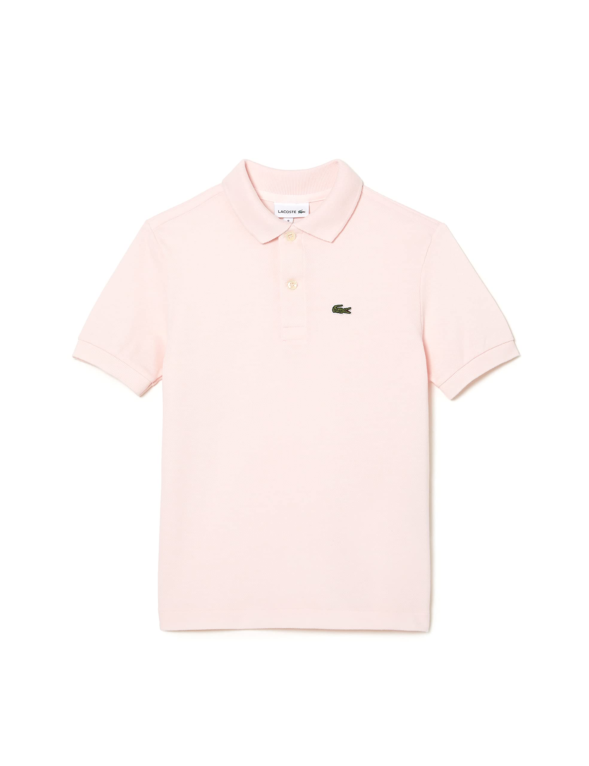 Lacoste Boys Pique Logo Polo Shirt Light Pink 12 Years