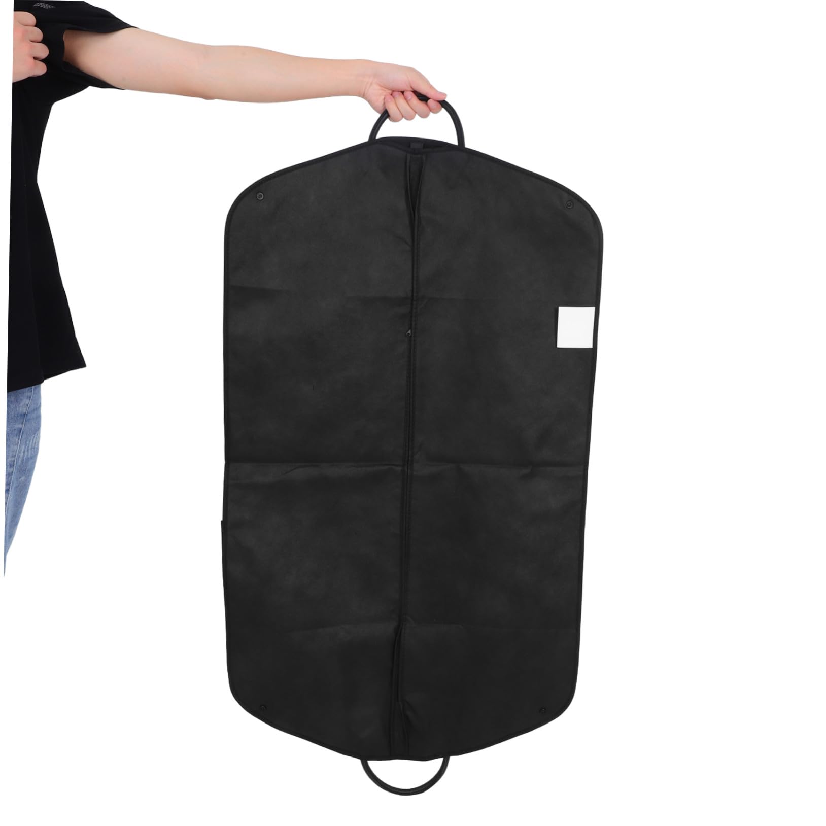 Cabilock 2 Piezas Cubiertas para Trajes de Tela No Tejida con Cierre Resistente y Asa Bolsas Protectores para Almacenamiento de Abrigos y Chaquetas Antipolvo para Viajes de Negocios y Hogar