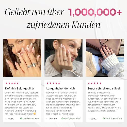 Doonails Nagelkleber Extra Stark (7ml) – Schnelltrocknender Brush-On Nail Glue für Kunstnägel, Tips, Press On Nails & Acrylnägel – Nagel Kleber für eingerissene Nägel & 100% Haftung