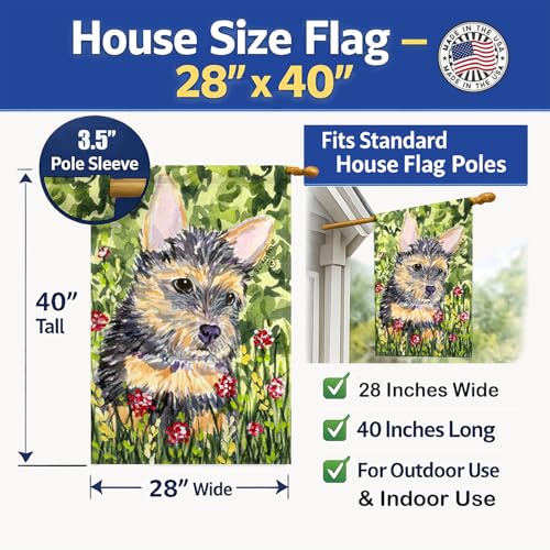 Norwich Terrier Flag drapeau grand modèle résistant aux UV - 5
