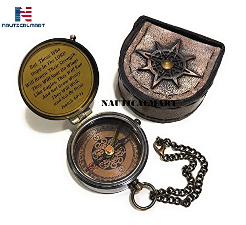 Brújula de Regalo Eagle Compass con Estuche de Cuero, Eagle, Scout of America, Graduación, Ceremonia de Águila miniatura 5