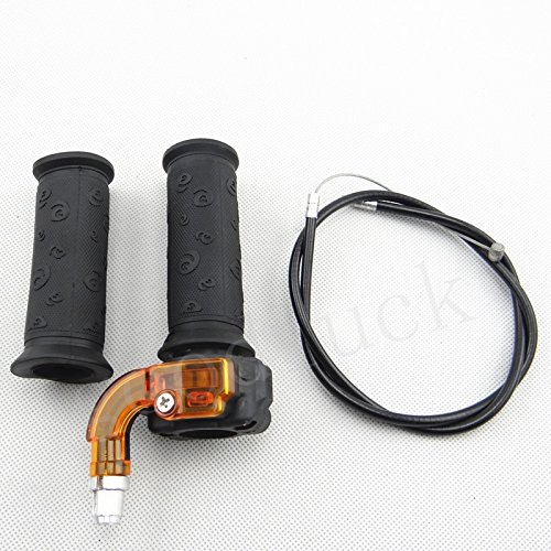 Co-riding Twist Throttle Accelerator Grip + Cable for 47cc 49cc Mini Dirt Bike Quad Pocket