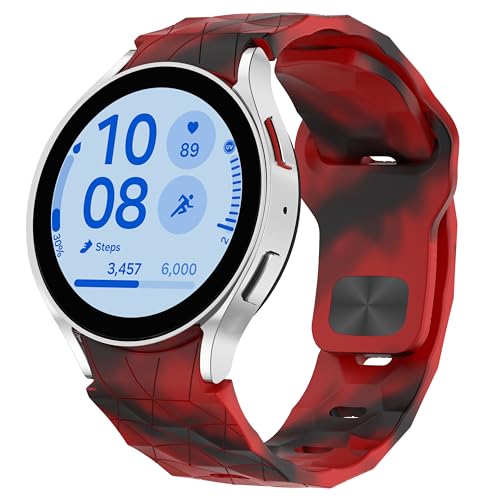 Image of WRIGSS Silicone Strap Compatible with Samsung Galaxy Watch 7 6 5 4 FE - No Gap Football Texture Band, Soft & Durable Replacement Wristband for 40mm 44mm Standard & Classic Models - Men & Women