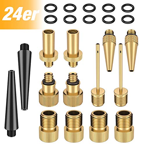 hilo sports 5er set fahrrad ventiladapter