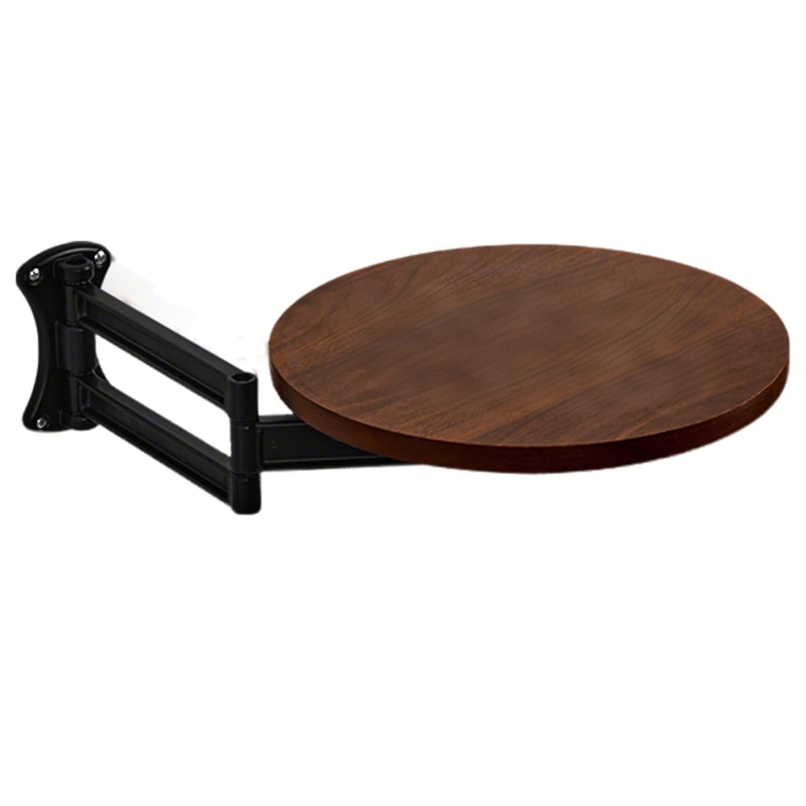 Table ronde pliante murale gain de place avec plateau rétractable