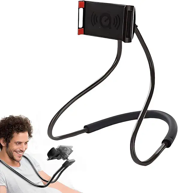 Soporte Universal para Colgar el Móvil del Cuello LACHT - Ajuste 360° Negro