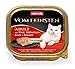 animonda Vom Feinsten Adult Katzenfutter, Nassfutter für ausgewachsene Katzen, Schlemmerkern mit Rind, Hühnchenbrust + Kräutern, 32 x 100 g