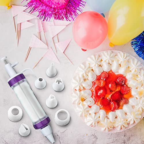 Eaasty Cake Decorating Syringe Set, Cupcake Frosting Injector with 7 Icing Nozzles and 3 Cream Scrapers, Reusable Dessert Decorating Piping Kit for Baking & Cupcakes by Eaasty - Image 5