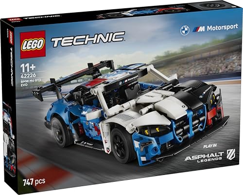 Image of LEGO Technic BMW M4 GT3 EVO Race Car - Model Kit - Building Set with Steering and Engine - 42226