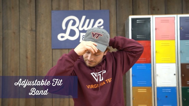 Gorra ajustable NCAA Virginia Tech Hokies charcoal miniatura 7