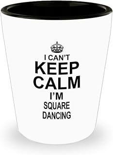 Amorfos Hilarious Square Dancing Gifts - Shot Glass For Tap Dancer, For Women And Men, Hobby Present/Accessory, Funny Shotglass