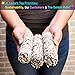 Earth & Air Sage Smudge Kit - 7 Chakra Flower White Sage, Blue Sage, Dragons Blood, Cedar, Rosemary, Palo Santo, Amethyst, Clear & Rose Quartz, Instructions & Pouch