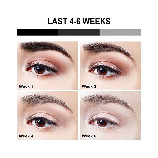 Black Eyebrow Tint, Instant Natural Eyebrow Tinting Kit for 6 Weeks