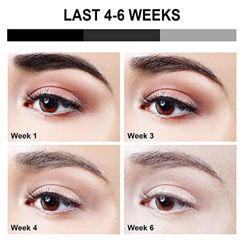Black Eyebrow Tint, Instant Natural Eyebrow Tinting Kit for 6 Weeks