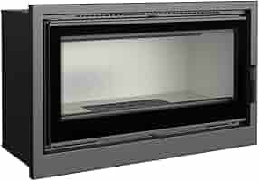 KRATKI Insertro Caminetto A Legna ARKE 85 - 12 KW, Ventilato E Canalizzabile, Resa 75%, Per Incasso, Vetro Serigrafato - Foto 9