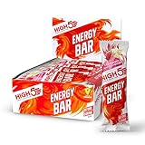 Amazon HIGH5 Energy Bars - High Carb Energy Bars for Running, Cycling & Hiking - Real Fruit Oat Bars - Healthy Snacks for Adults - Snack Bars Multipack for Training & Racing (12x55g, Raspberry & White Choc) #ad