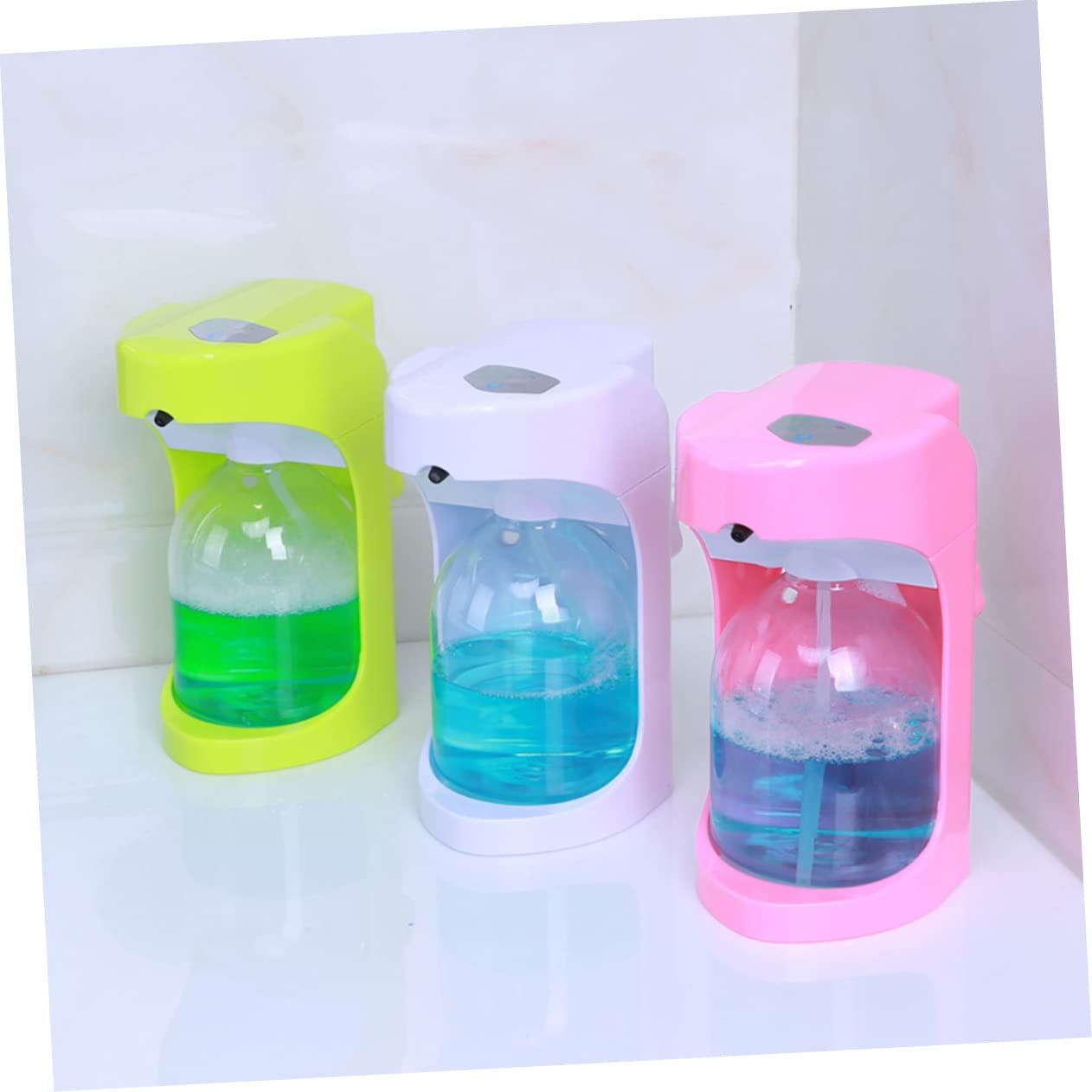 Dispensador De Jabón con Sensor Espuma Baño Encimera Simple Líquido Bomba Sin Contacto Ducha Inoxidable Montado Automático Montar Dispensador De Jabón Sin Toque