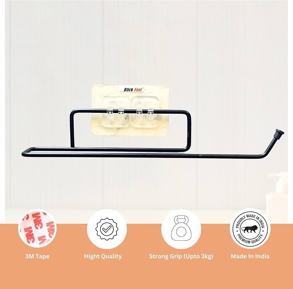Wall Mounted Paper Towel Holders - Black Set of 2 -2 Wall Mounted Paper Towel Holders - Black Set of 2 -2