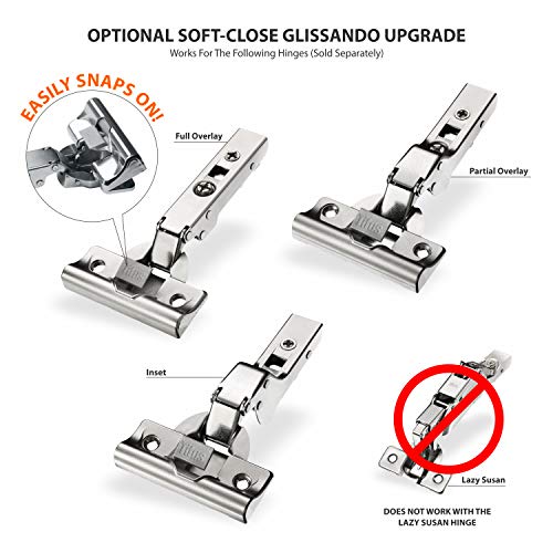 Titus Rok TType Glissando TT Snap On 110, 120 Degree Soft Close