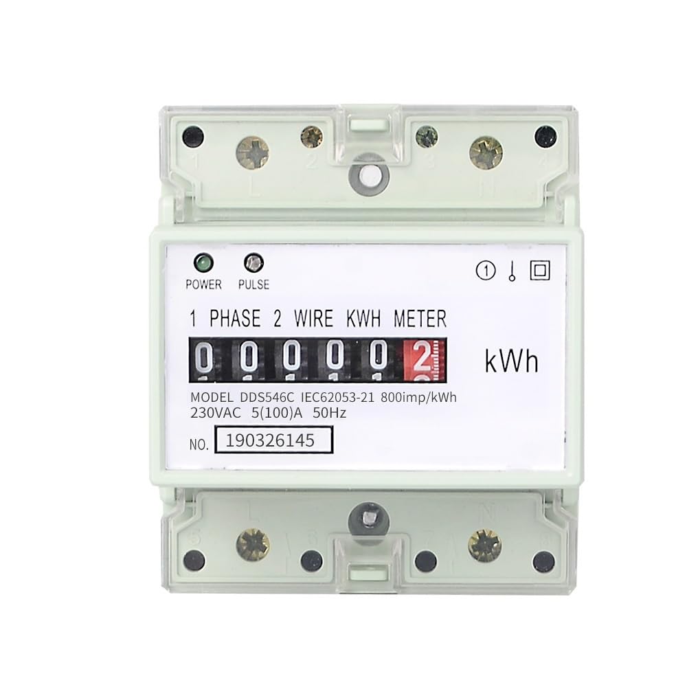 230VAC 50Hz Jednofazowy 4P Licznik Energii Analogowy Elektryczny Watomierz Elektryczny Licznik Energii Na Szynę Din Watomierz