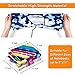 7 Pack Jumbo Feela Stretchable Fabric Book Covers, Washable Durable Reusable Nylon Covers for Hardcover Textbooks Notebooks up to 9'x11'