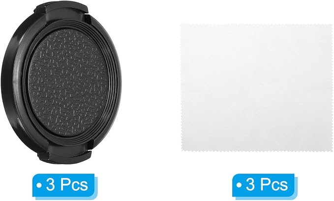 3 Tapas para lente 39mm con paño PATIKIL miniatura 3