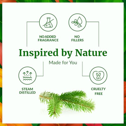 Image of SVA Fir Needle Essential Oil, Glass Bottle with Dropper, 4 Fl Oz (118 ml) | Fir Needle Oil for Diffuser, Home Fragrance, Room Spray, Skin, Hair, Body, Potpourri, Candle, Soap Making & DIY Projects