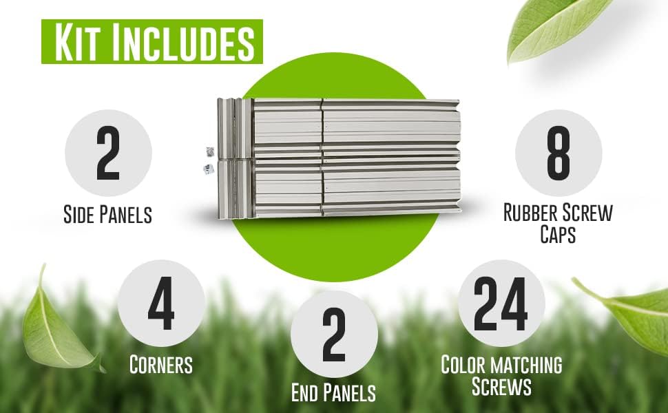 Miniatura 2 de Planter Box Direct - Maceta de metal en forma de U de 108 x 108 x 18 pulgadas  Cama de jardín elevada de metal duradero en acero Galvalume  Colores