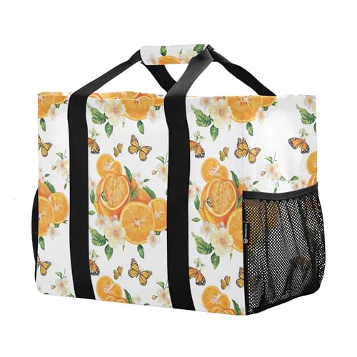 KLL Utility Bag For Trunk with Handles Foldable With Compartments Tote Bag For Car2