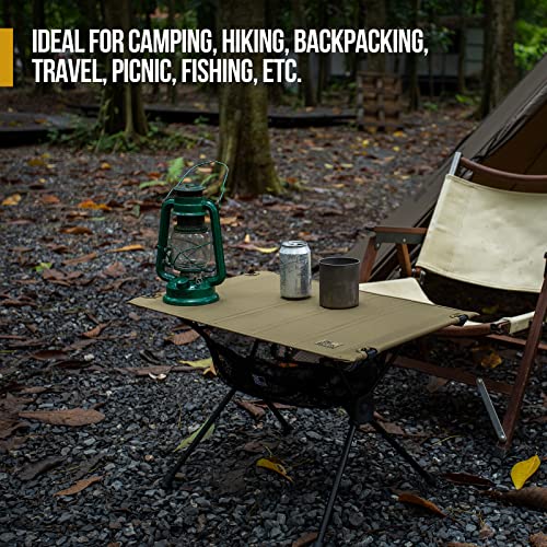 Onetigris Worktop Outdoor Folding Table, Portable Hard Top Camping Table With Mesh Storage Organizer And Carry Bag For Indoor, Outdoor, Hiking, Backpacking, Picnic, Partio, Bbq, Travel, Fishing #TOP7