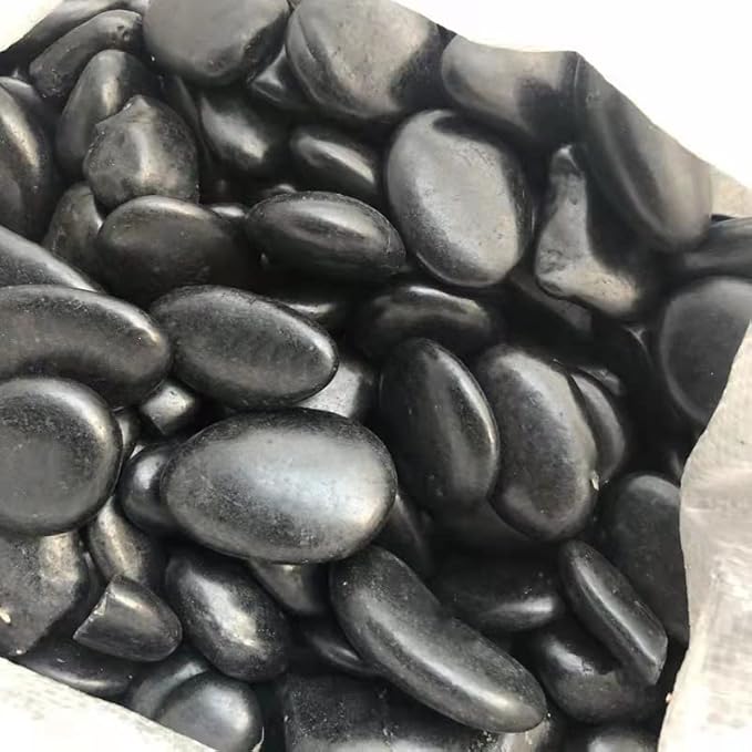 NMEINV 2 lb Natural Decorative Black Pebbles Decorative