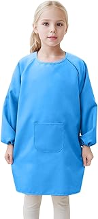2025 Children's Art Coat Apron with Pocket for Children Artist Painting Aprons Coat with Long Sleeves Shirt Children