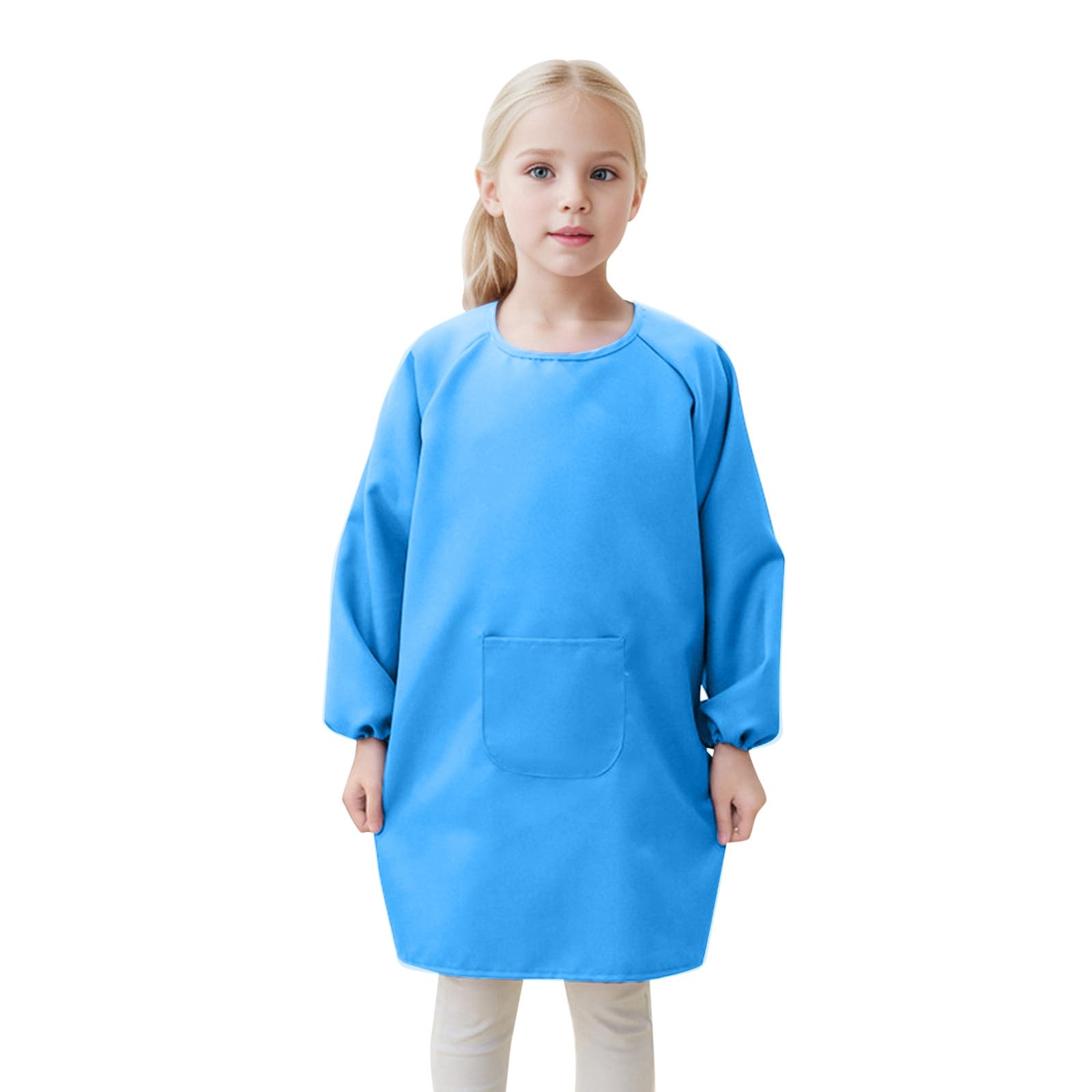 Kids Art Smock Painting Apron, Long Sleeve Painting Pottery School Boys Girls Painting Smock Childrens Apron Art Craft Long Sleeve Cooking Painting Smock 2-12 Years — image 1