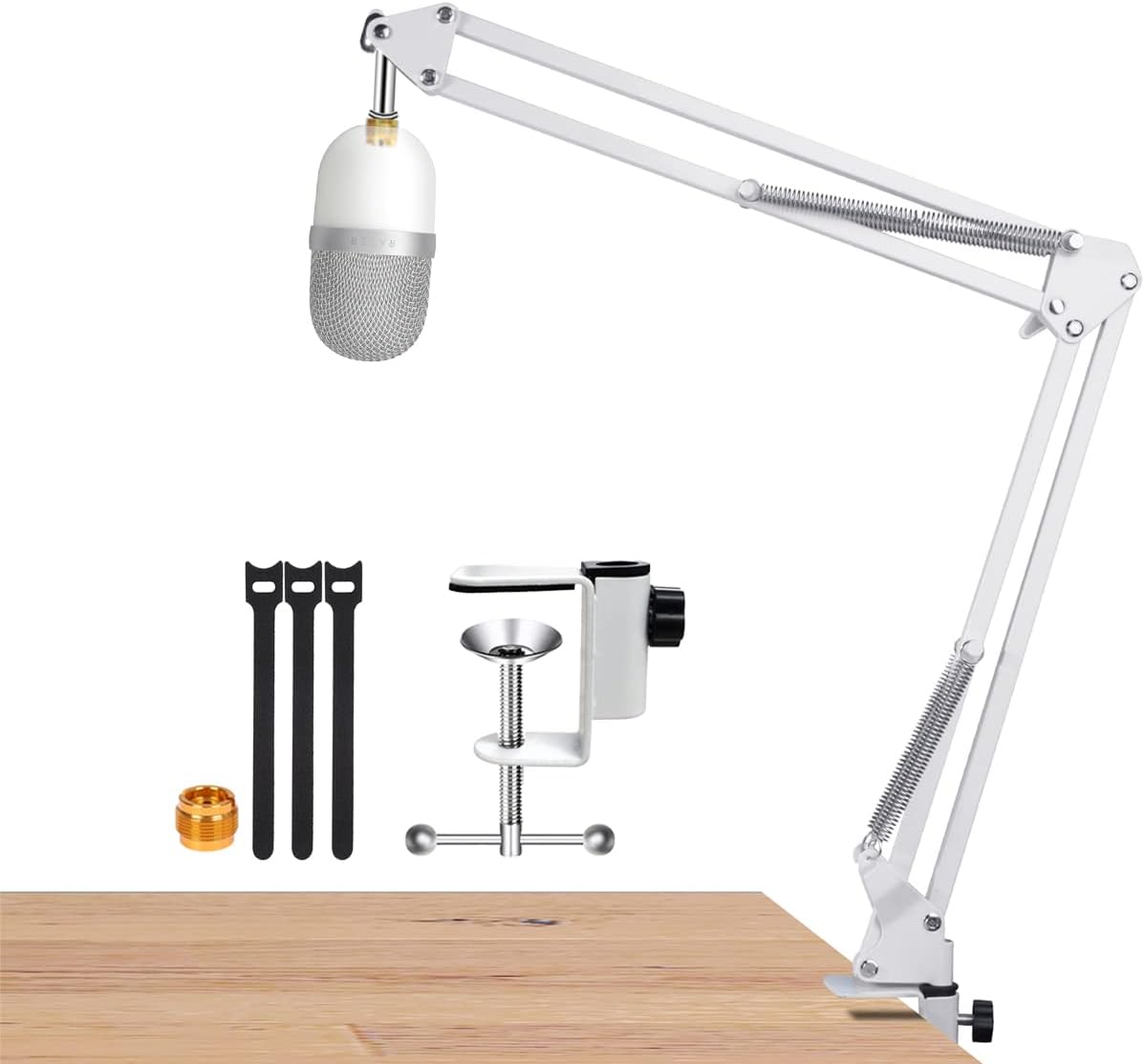 Para Razer Seiren Mini Mic White Boom Arm, Mic Desk White Stand