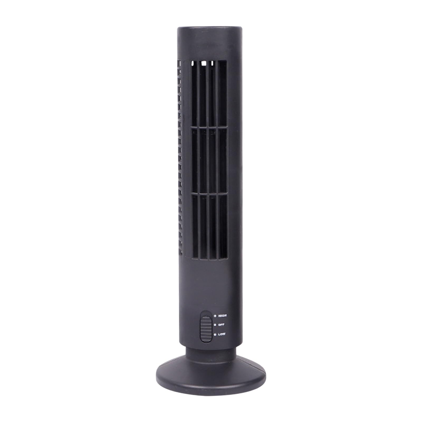Mini ventilatore a torre senza pale per camera da letto, ventilatore elettrico a torre per casa, uffici e camere da letto, 2 marce da regolare, simula il vento naturale, 33 cm