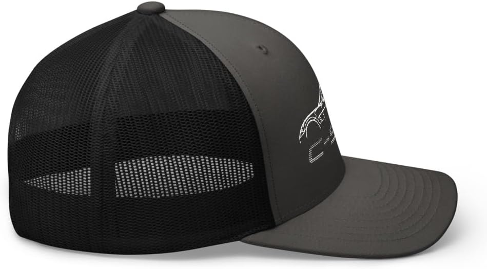 Sports Car C6 Lines Sixth Gen Sports Car Drivers Custom Trucker Cap Snapback Hat