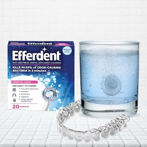 Limpador de dentadura Efferdent (20 abas/caixa)
