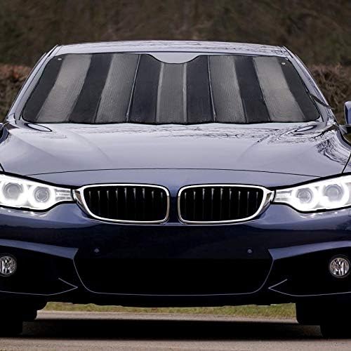 Mcbuty Car Windshield Sunshade Thicken 5-Layer Uv Reflector Auto Front Window Sun Shade Visor Shield Cover,Keep Vehicle Cool(Gary,57" × 27.5") #TOP5
