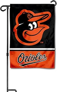 Oflying Orioles Garden Flag Baltimore Team Banner Double Sided for Garden Yard Outdoor Window Front Entrance Decor