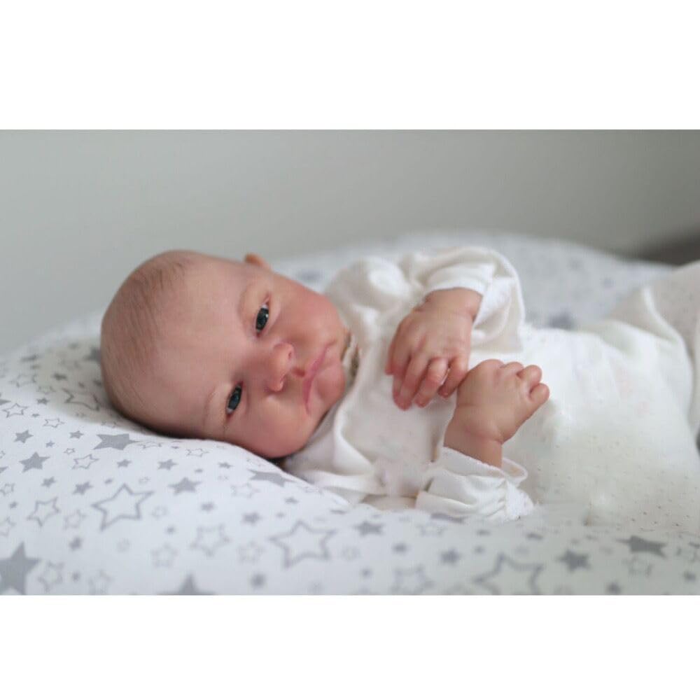 Zero Pam Reborn Baby Vollsilikon 'Bettie' – 45cm, Lebensecht Mit Blauen Augen
